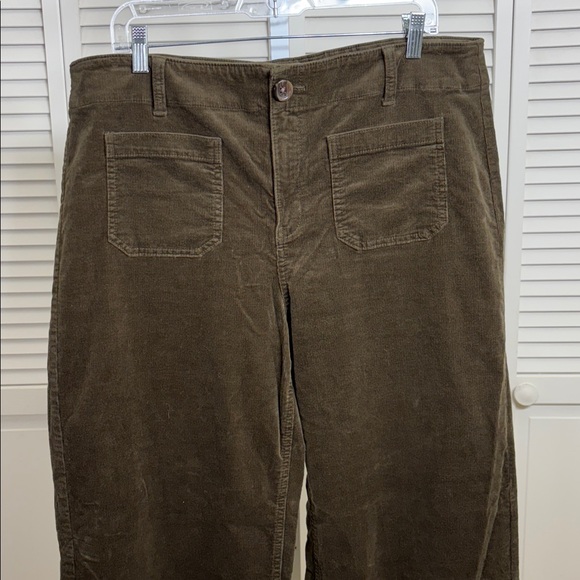 Talbots Stretch Corduroy Wide Leg Pants Size 16 - Picture 5 of 12